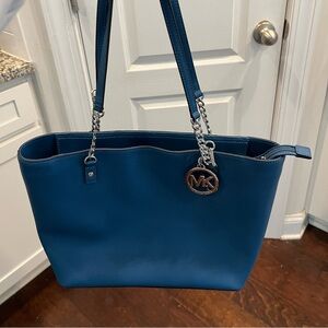 Michael Kors Blue Leather Purse